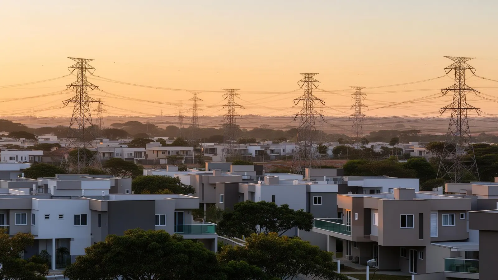 Rede de distribuição elétrica